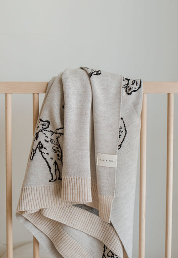 The Bears Merino Blanket - Oat